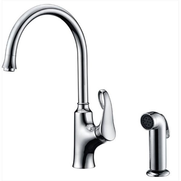 Dawn Kitchen & Bath Products Inc Dawn Kitchen AB06 3296C Single-Lever Chrome Kitchen Faucet With Side-Spray AB06 3296C